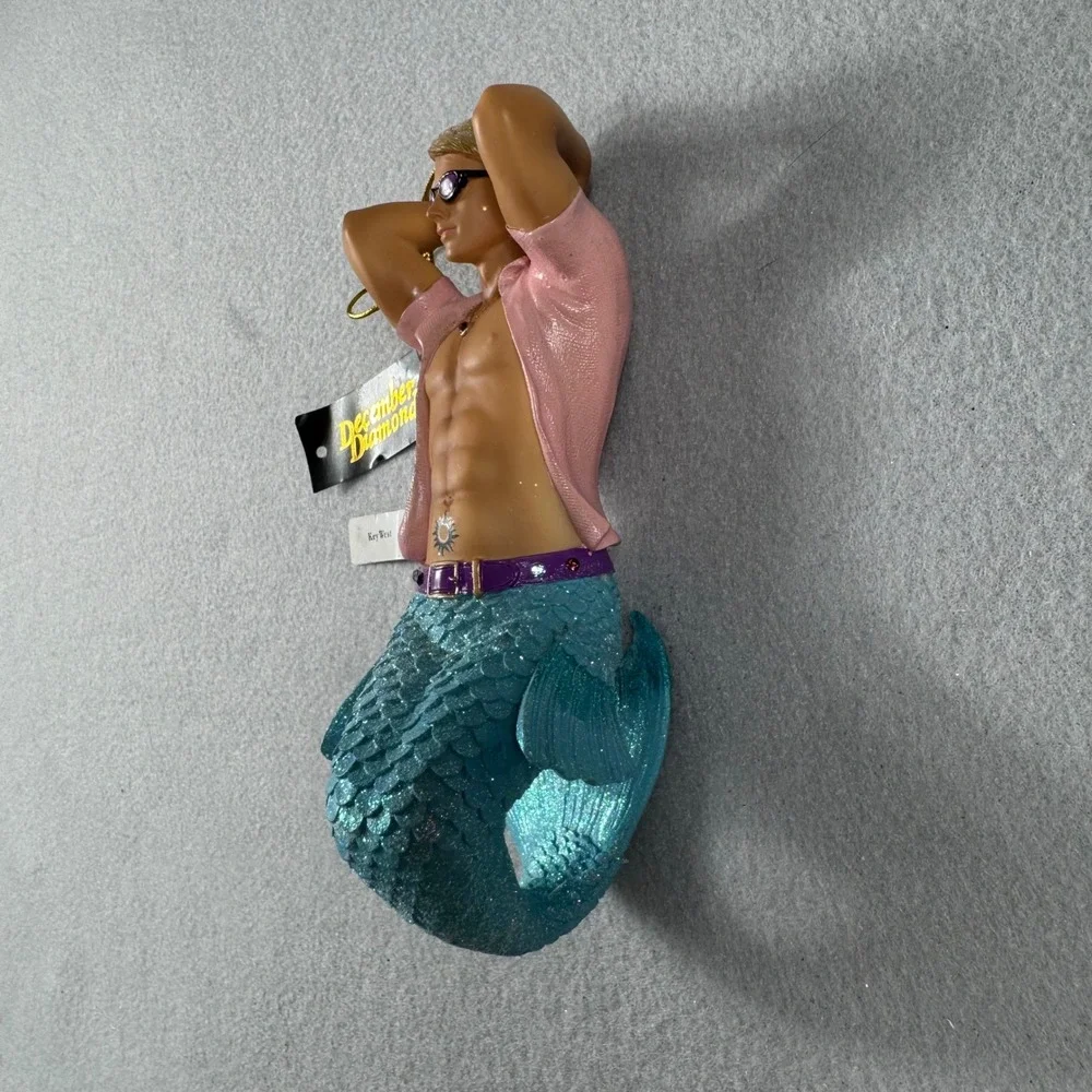 December Diamonds 2015 Key West Merman Retired Christmas Ornament w/Box 55-90850